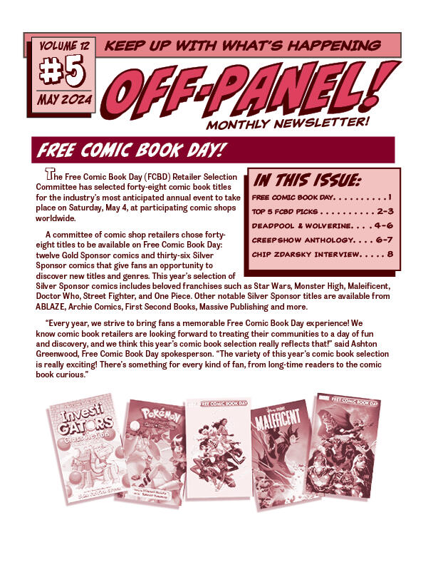 Off-Panel! Newsletter Concept (Page 1)