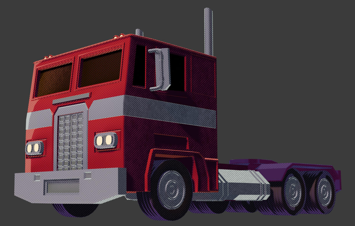 Optimus Prime - Original Rigged Truck